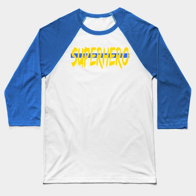 Superhero Baseball T-Shirt by Gsweathers